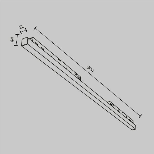 Трековый светильник Maytoni Basis Exility TR030-4-30WTW-DD-W