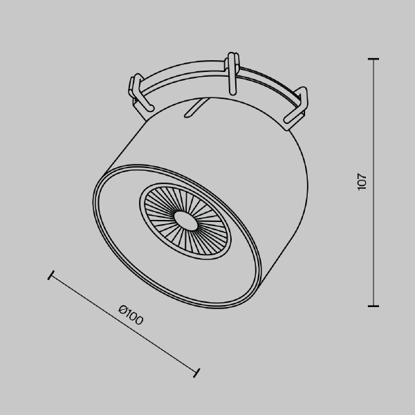 Трековый светильник Maytoni Pendant system Parity TR124B-12W3K-M-B