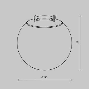 Трековый светильник Maytoni Pendant system Parity TR125B-10W4K-B