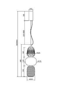 Светильник подвесной Maytoni Pattern MOD267PL-L28CH3K