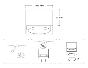 Накладной светильник Ambrella GX Standard tech TN70865