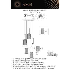 Светильник подвесной Aployt Henrite APL.310.13.05