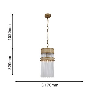 Светильник подвесной Favourite Turris 4200-1P