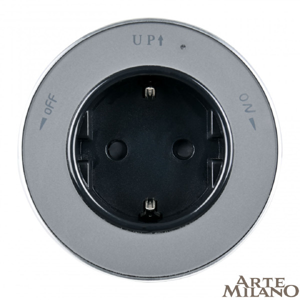 Трековая розетка Arte Milano Am-track-sockets 380011TS/ES Grey