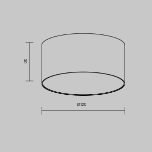 Светильник потолочный Maytoni Zon C032CL-12W4K-RD-B