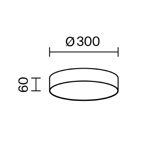 Светильник потолочный Maytoni Zon C032CL-36W3K-RD-W