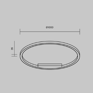 Светильник потолочный Maytoni Rim MOD058CL-L65BK