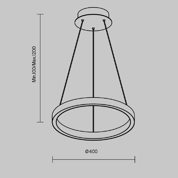 Подвесная люстра Maytoni Rim MOD058PL-L22BK