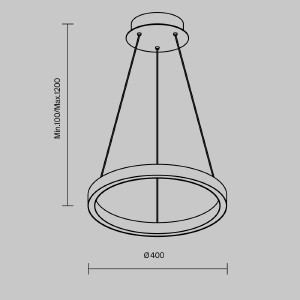 Подвесная люстра Maytoni Rim MOD058PL-L22BK