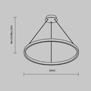 Подвесная люстра Maytoni Rim MOD058PL-L42BK