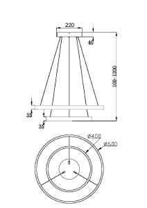 Подвесная люстра Maytoni Rim MOD058PL-L55BSK