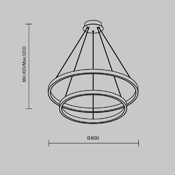 Подвесная люстра Maytoni Rim MOD058PL-L74BK