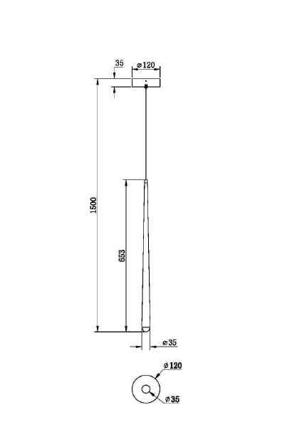 Светильник подвесной Maytoni Cascade MOD132PL-L6BK