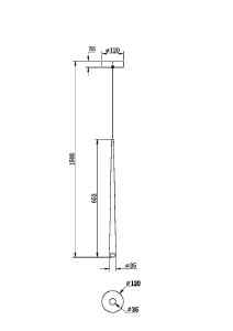 Светильник подвесной Maytoni Cascade MOD132PL-L6BK