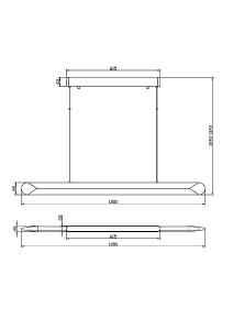 Светильник подвесной Maytoni Motion MOD276PL-L40B3K