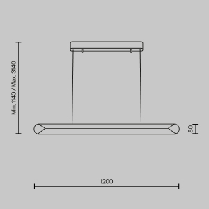 Светильник подвесной Maytoni Motion MOD276PL-L40B3K