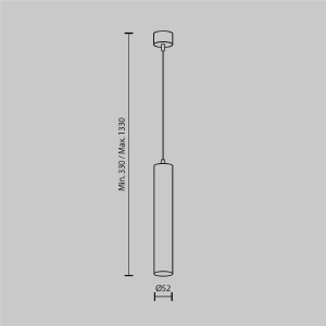 Светильник подвесной Maytoni Focus LED P072PL-L12W4K-BS