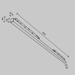 Трековый светильник Maytoni Basis Exility TR030-4-30W3K-WW-DS-B