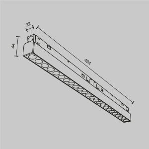 Трековый светильник Maytoni Points Exility TR031-4-24WTW-DD-W