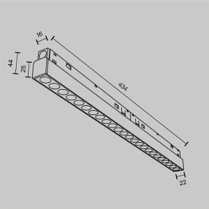 Трековый светильник Maytoni Points Exility TR031-4-24WTW-DD-W