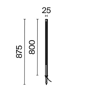 Грунтовый светильник Maytoni Pole O440FL-L12GF3K