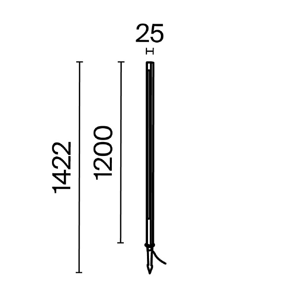 Грунтовый светильник Maytoni Pole O440FL-L18GF3K