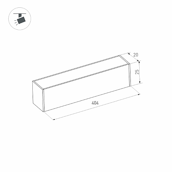 Трековый светильник Arlight MAG-25 033674