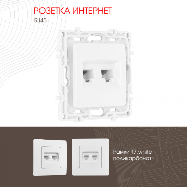 Розетка Arte Milano Am-217 217.45-2.white