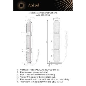 Торшер Aployt Ozeynn APL.332.05.35