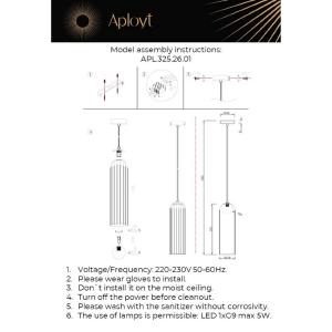 Светильник подвесной Aployt Arian APL.325.26.01