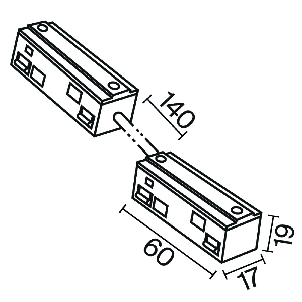 Коннектор для шинопровода Maytoni Accessories for tracks Exility TRA034CPC-42W-15-1