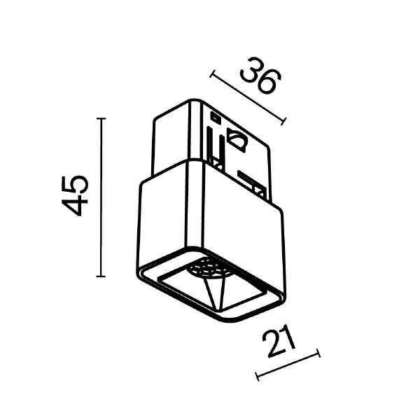 Трековый светильник Maytoni Points S Exility TR100-2-2W4K-S-W