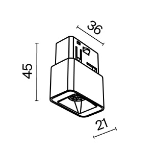 Трековый светильник Maytoni Points S Exility TR100-2-2W4K-S-W