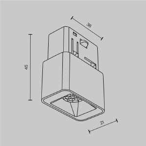 Трековый светильник Maytoni Points S Exility TR100-2-2W4K-S-W