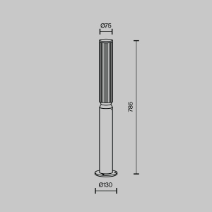 Уличный наземный светильник Maytoni Lit O593FL-L12GF3K