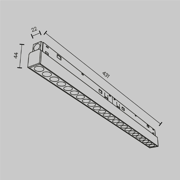 Трековый светильник Maytoni Points Exility TR031-4-24WTW-DD-B