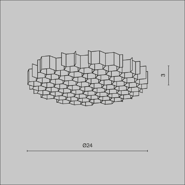 Светофильтр D24 Maytoni Focus T HoneyComb-D24