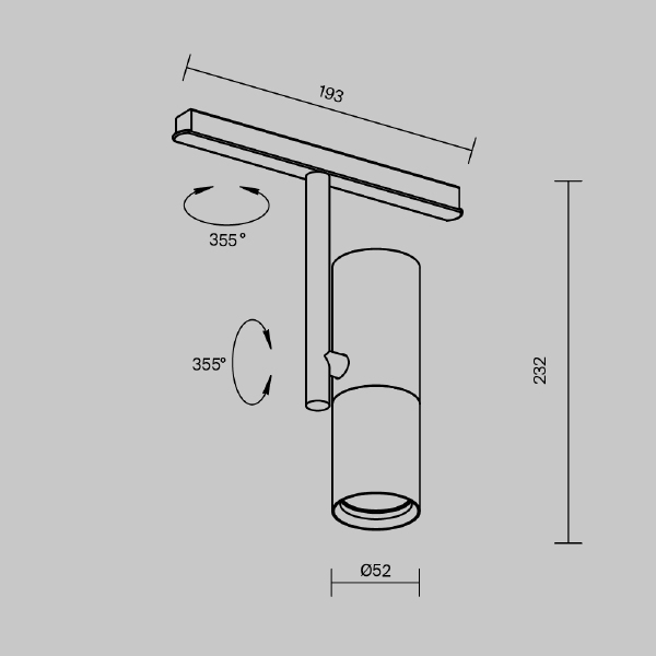 Трековый светильник Maytoni Elti Exility TR005-4-12W-DS-BBS