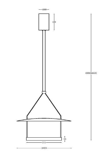 Светильник подвесной Maytoni Ambience MOD280PL-L23B3K