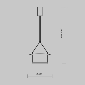 Светильник подвесной Maytoni Ambience MOD280PL-L23B3K