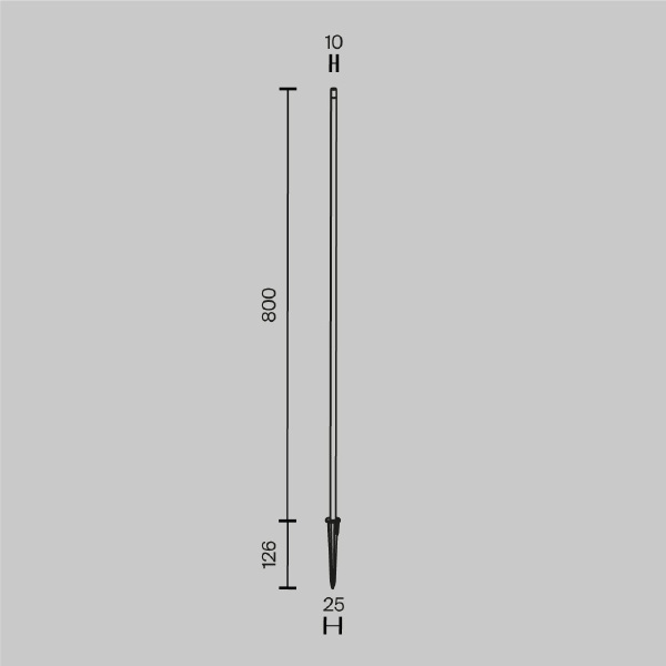 Грунтовый светильник Maytoni Spear O441FL-L1GF3K1