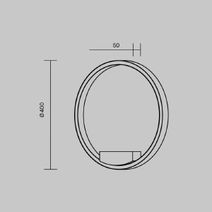 Настенный светильник Maytoni Rim MOD058WL-L25WK