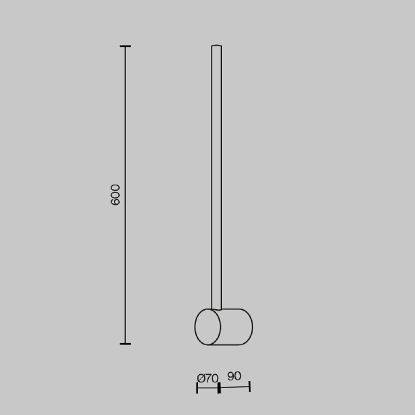 Настенный светильник Maytoni Light stick MOD237WL-L6B3K