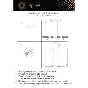 Светильник подвесной Aployt Brynia APL.307.23.02