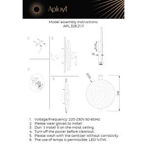 Настенный светильник Aployt Lorentayn APL.328.21.11