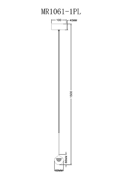 Светильник подвесной MyFar Kollins MR1061-1PL