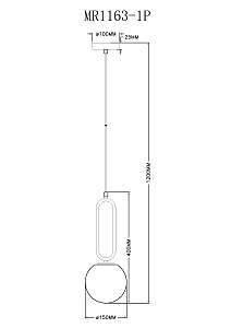 Светильник подвесной MyFar Pierre MR1163-1P