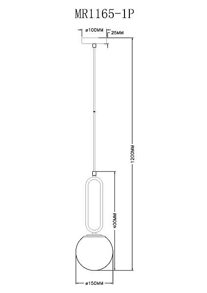 Светильник подвесной MyFar Pierre MR1165-1P