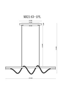 Светильник подвесной MyFar Kenneth MR2143-1PL