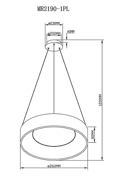 Подвесная люстра MyFar Shannon MR2190-1PL